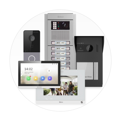 Video vr�tniky, monitory, interkomy