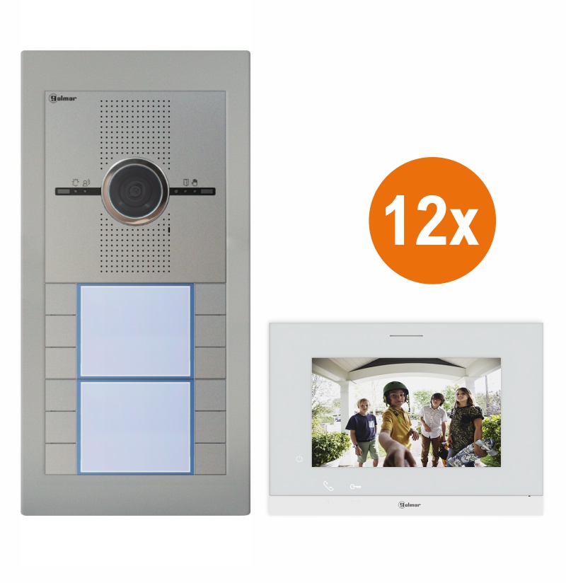 SUPRA - SET12/ART7 - Video set Golmar SUPRA G2+ pre 12 účastníkov, monitor ART 7LITE/G2+