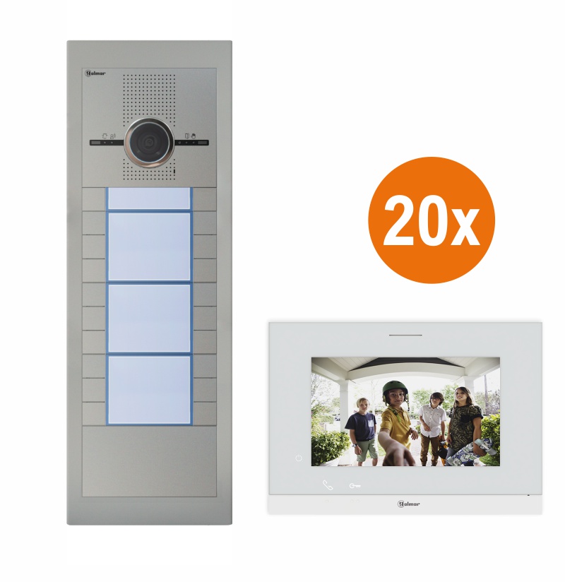 SUPRA - SET20/ART7 - Video set Golmar SUPRA G2+ pre 20 účastníkov, monitor ART 7LITE/G2+