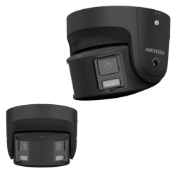 Hikvision DS-2CD2387G2P-LSU/SL(4mm)(C)/BLACK - 8 MP IP dome panoramatick kamera tmav, AcuSense, ColorVu