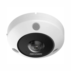 Hikvision DS-2CD63C5G1-IVS (1.29mm)(O-STD) - 12 MP IP dome kamera DeepinView, 360 rybie oko, mikrofn, reproduktor