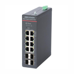 Hikvision DS-3T1512HP-SI-8P4F - 4+4+4 priemyseln� PoE switch (RJ45,SFP) mana�ovate�n�
