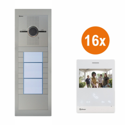 SUPRA - SET16/ART4 - Video set Golmar SUPRA G2+ pre 16 ��astn�kov, monitor 4,3" ART 4xLITE/G2+