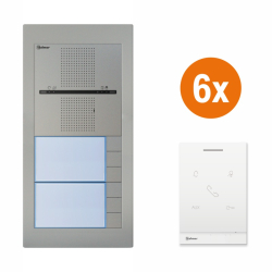SUPRA - SET6/Interkom - Audio set Golmar SUPRA G2+ pre 6 ��astn�kov, audio interkom