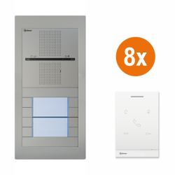 SUPRA - SET8/Interkom - Audio set Golmar SUPRA G2+ pre 8 ��astn�kov, audio interkom
