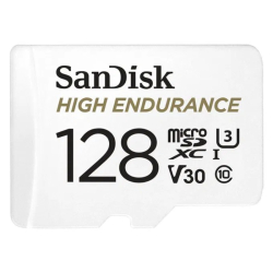 SD 128GB - SanDisk High Endurance 128GB, microSD karta pam�ov� karta