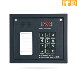 CP2502NR (RFID) - Vchodov tablo s menovkou a RFID takou, podsvieten kdov klvesnica