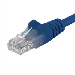 PremiumCord 25cm UTP blue - Patch kabel Cat 5e UTP 25cm modry