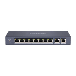 Hikvision DS-3E1310HP-EI - 7+1+2 portov PoE switch 10/100/1000 Mbps (RJ45) manaovaten